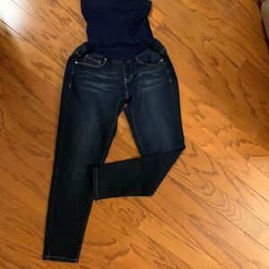 YMI size Small maternity denim ankle pants.  Very stretchy